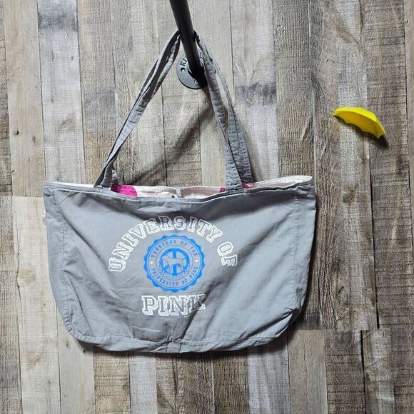 Victoria's Secret University of PINK Vintage Y2K Grey Tote Bag - Picture 3 of 5